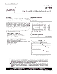 LB11975 datasheet: High-Speed CD-ROM Spindle Motor Driver IC LB11975