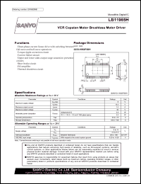 LB11985H datasheet: VCR Capstan Motor Brushless Motor Driver LB11985H