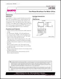 LB1868 datasheet: Two-Phase Brushless Fan Motor Driver LB1868