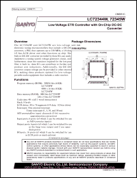 LC72344W datasheet: Low-Voltage ETR Controller with On-Chip DC-DC Converter LC72344W