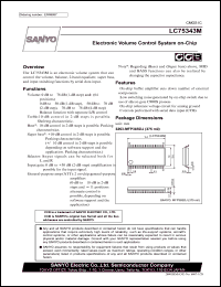 LC75343M datasheet: Electronic Volume Control System on-Chip LC75343M