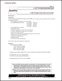 LC877280B datasheet: 8-Bit Single-Chip Microcontroller LC877280B