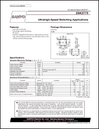 2SK2775 datasheet: N-Channel Silicon MOSFET Ultrahigh-Speed Switching Applications 2SK2775