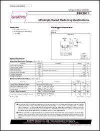 2SK2911 datasheet: N-Channel Silicon MOSFET Ultrahigh-Speed Switching Applications 2SK2911