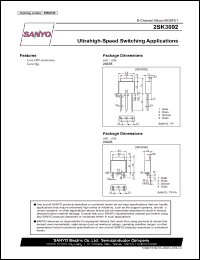 2SK3092 datasheet: N-Channel Silicon MOSFET Ultrahigh-Speed Switching Applications 2SK3092