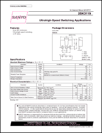2SK3119 datasheet: N-Channel Silicon MOSFET Ultrahigh-Speed Switching Applications 2SK3119