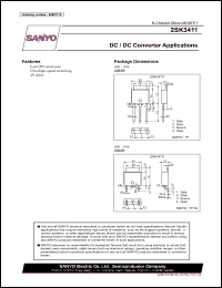 2SK3411 datasheet: N-Channel Silicon MOSFET DC / DC Converter Applications 2SK3411