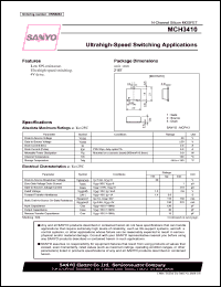MCH3410 datasheet: Ultrahigh-Speed Switching Applications MCH3410