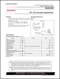 MCH5702 datasheet: DC / DC Converter Applications MCH5702
