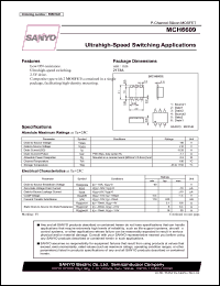 MCH6609 datasheet: Ultrahigh-Speed Switching Applications MCH6609