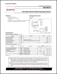 MCH6610 datasheet: Ultrahigh-Speed Switching Applications MCH6610