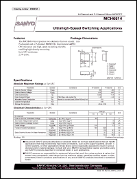 MCH6614 datasheet: Ultrahigh-Speed Switching Applications MCH6614