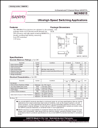 MCH6615 datasheet: Ultrahigh-Speed Switching Applications MCH6615