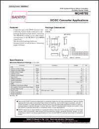 MCH6702 datasheet: DC/DC Converter Applications MCH6702