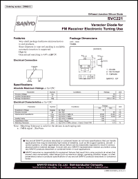 SVC221 datasheet: Varactor Diode for FM Receiver Electronic Tuning Use SVC221