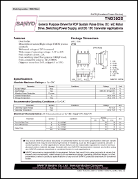 TND302S datasheet: General Purpose Driver for PDP Sustain Pulse Drive, DC / AC Motor Drive, Switching Power Supply, and DC / DC Converter Applications TND302S