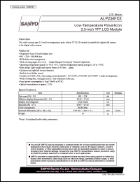 ALP234FXX datasheet: Low-Temperature Polysilicon 2.5-inch TFT LCD Module ALP234FXX