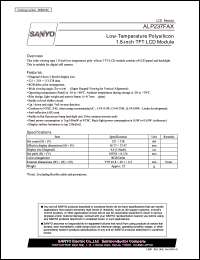 ALP237FAX datasheet: Low-Temperature Polysilicon 1.8-inch TFT LCD Module ALP237FAX