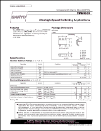 CPH5605 datasheet: N-Channel and P-Channel Silicon MOSFETs Ultrahigh-Speed Switching Applications CPH5605