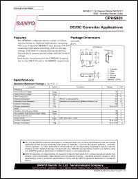 CPH5801 datasheet: MOSFET : N-Channel Silicon MOSFET SBD : Schottky Barrier Diode DC/DC Converter Applications CPH5801