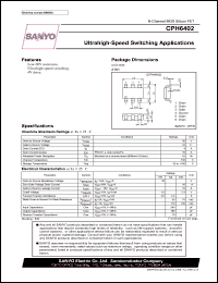 CPH6402 datasheet: N-Channel MOS Silicon FET Ultrahigh-Speed Switching Applications CPH6402