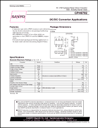 CPH6702 datasheet: TR : PNP Epitaxial Planar Silicon Transistor SBD : Schottky Barrier Diode DC/DC Converter Applications CPH6702