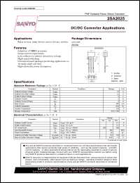 2SA2025 datasheet: PNP Epitaxial Planar Silicon Transistors DC/DC Converter Applications 2SA2025