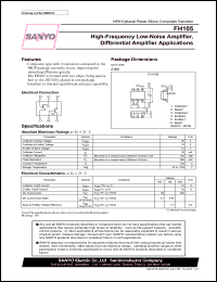 FH105 datasheet: NPN Epitaxial Planar Silicon Composite Transistor High-Frequency Low-Noise Amplifier, Differential Amplifier Applications FH105