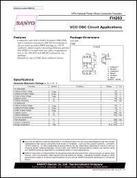 FH203 datasheet: NPN Epitaxial Planar Silicon Composite Transistor VCO OSC Circuit Applications FH203
