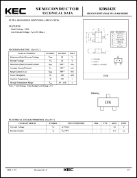 KDS142E datasheet: Switching Diode KDS142E