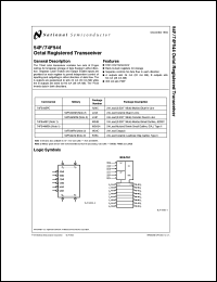 54F544LMQB datasheet: Octal Registered Transceiver (Inverting in Both Directions) 54F544LMQB
