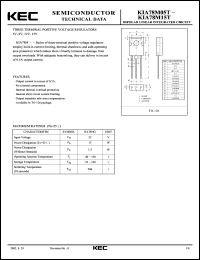 KIA78M05T datasheet: 0.5A 3-Terminal Voltage Regulator KIA78M05T