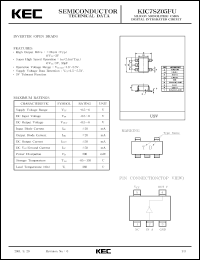 KIC7SZ05FU datasheet: Inverter (open drain) KIC7SZ05FU