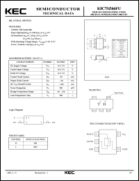 KIC7SZ66FU datasheet: Bilateral Switch KIC7SZ66FU