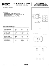 KIC7SZU04FU datasheet: Inverter(unbuffer) KIC7SZU04FU