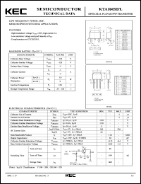 KTA1045D datasheet: General Purpose Transistor KTA1045D