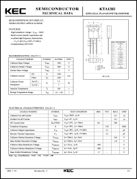 KTA1381 datasheet: General Purpose Transistor KTA1381