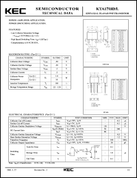 KTA1718L datasheet: Switching Transistor KTA1718L