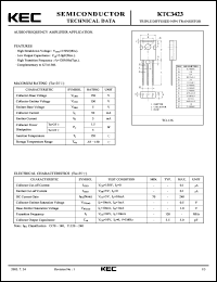 KTC3423 datasheet: General Purpose Transistor KTC3423