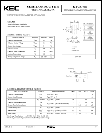 KTC3770S datasheet: RF/VHF/UHF Transistor KTC3770S