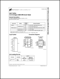 54F64DC datasheet: 4-2-3-2-Input AND/OR Invert Gate 54F64DC