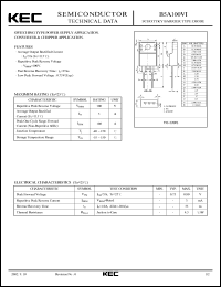 B5A100VI datasheet: Schottky Barrier Diode B5A100VI