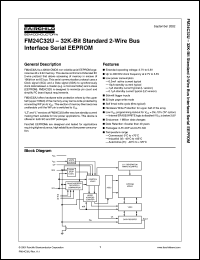 FM24C32UFL datasheet: 32K--Bit Standard 2-Wire Bus Interface Serial EEPROM FM24C32UFL