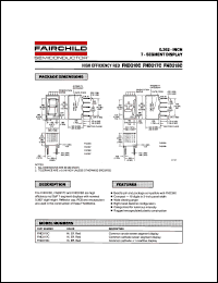 FND318C datasheet: 0.362 - INCH 7 - SEGMENT DISPLAY FND318C