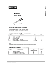 FPN330 datasheet: NPN Low Saturation Transistor FPN330