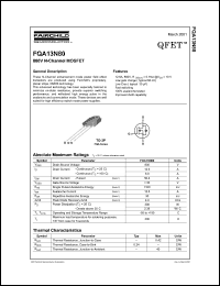 FQA13N80 datasheet: 800V N-Channel MOSFET FQA13N80