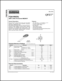 FQA19N20L datasheet: 200V LOGIC N-Channel MOSFET FQA19N20L