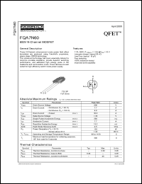 FQA7N60 datasheet: 600V N-Channel MOSFET FQA7N60