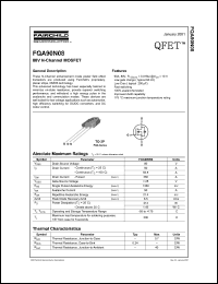 FQA90N08 datasheet: 80V N-Channel MOSFET FQA90N08