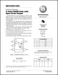 MC74VHC1G01DFT1 datasheet: 2-Input NAND Gate with Open Drain Output MC74VHC1G01DFT1
